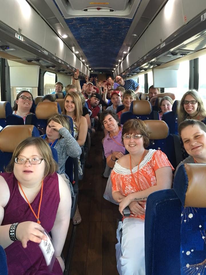 Athletes on the bus to State Games
